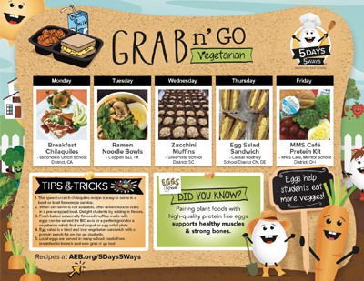 Grab n' Go Vegetarian menu PDF cover