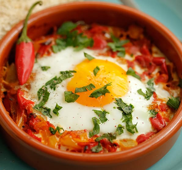 spicy baked egg