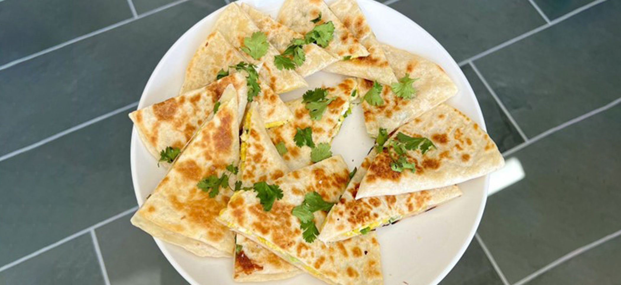 Egg Scallion Quesadillas